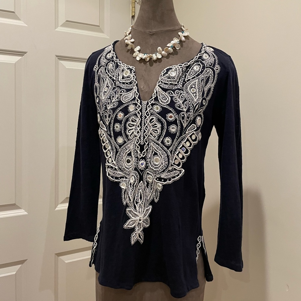 Calypso St Barth Verandis Blue Top
